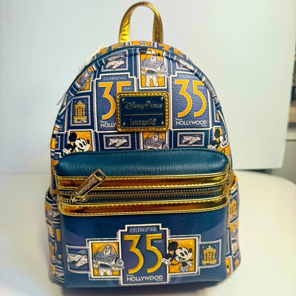 NWT. Disney Loungefly Hollywood Studios 35th Anniversary mini backpack.